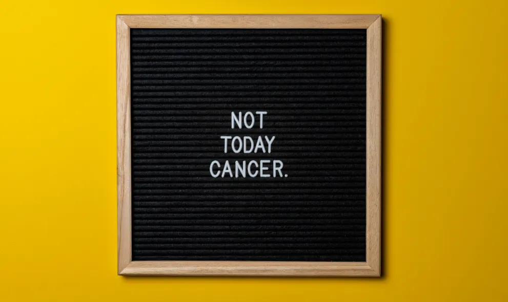 Not Today Cancer Poster